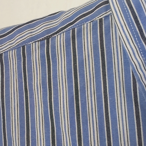 Ralph Lauren Blue Striped Button Down Blake Dress shirt. Size Large - Picture 9 of 9